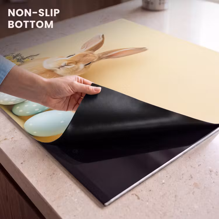 Induction hob cover - Eggs - Rabbit - Pastel shades — 5