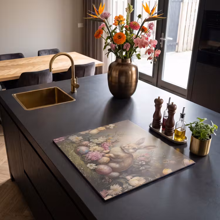 Induction hob cover - Hare - Still Life - Flowers — 2