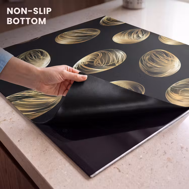 Induction hob cover - Eggs - Gold - Pattern — 5