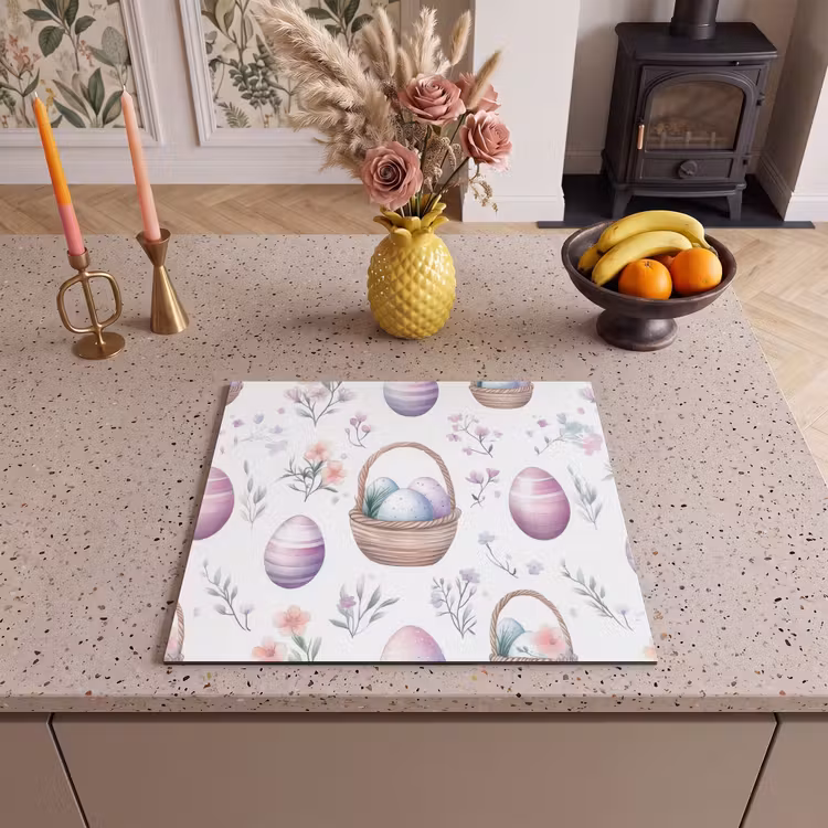 Induction hob cover - Flowers - Easter eggs - Pattern — 3