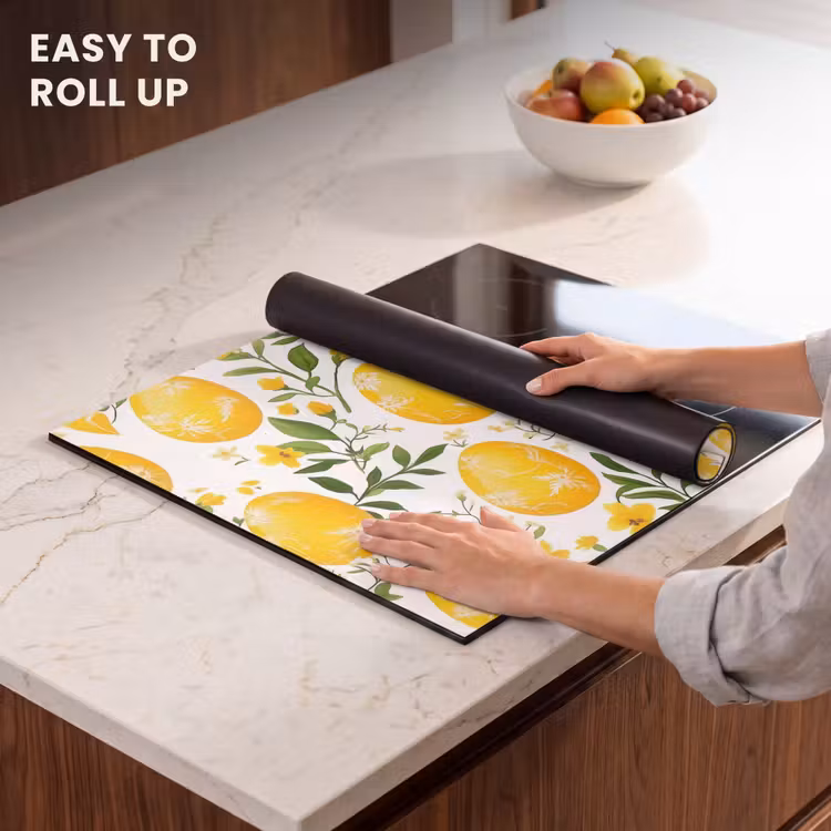 Induction hob cover - Flowers - Easter eggs - Yellow — 6