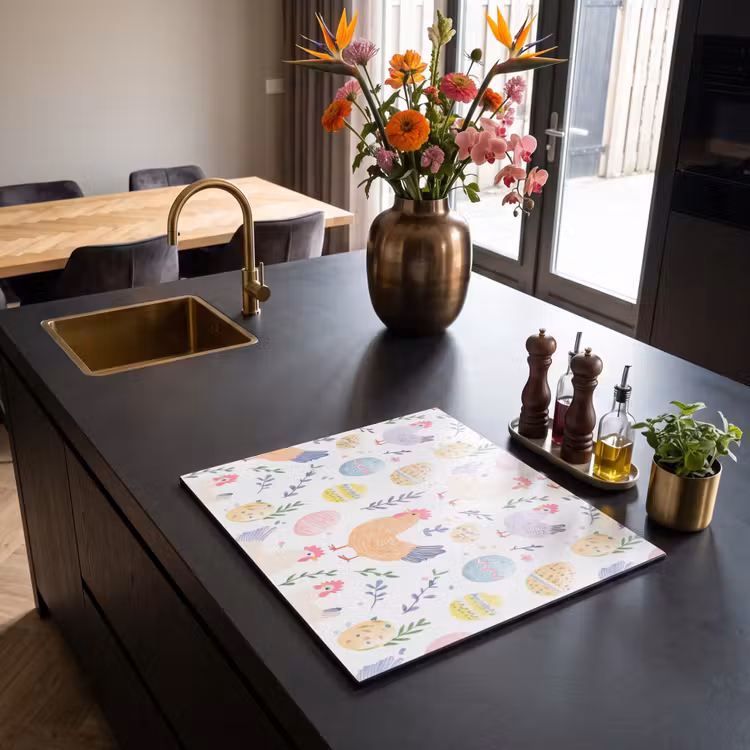 Induction hob cover - Pattern - Chicken - Easter eggs — 2