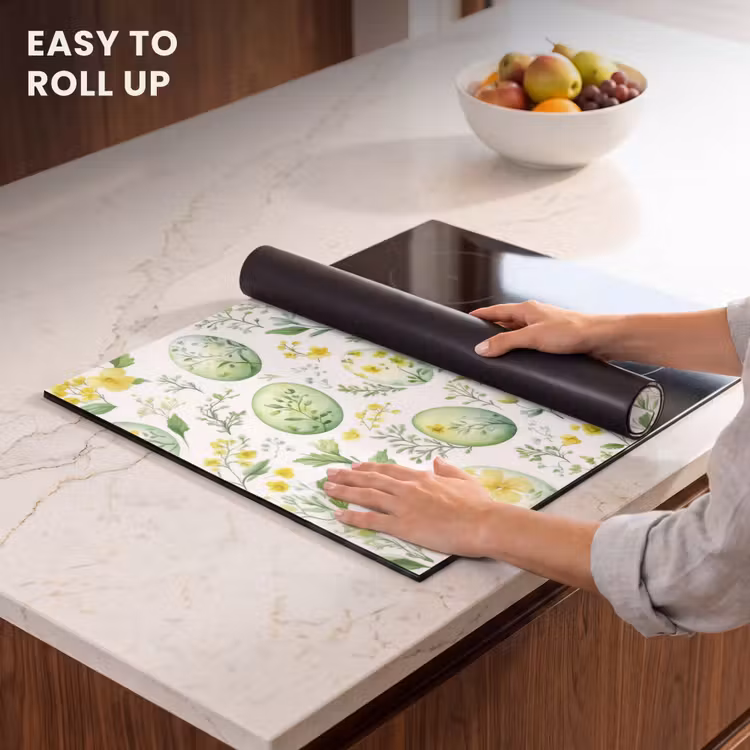 Induction hob cover - Pattern - Green - Eggs — 6