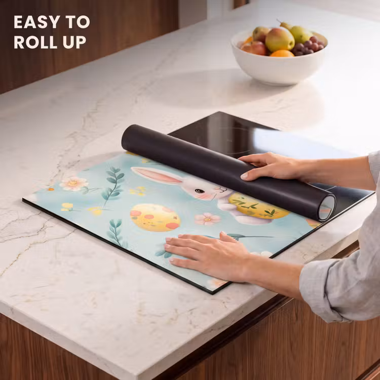 Induction hob cover - Rabbit - Eggs - Branches — 6