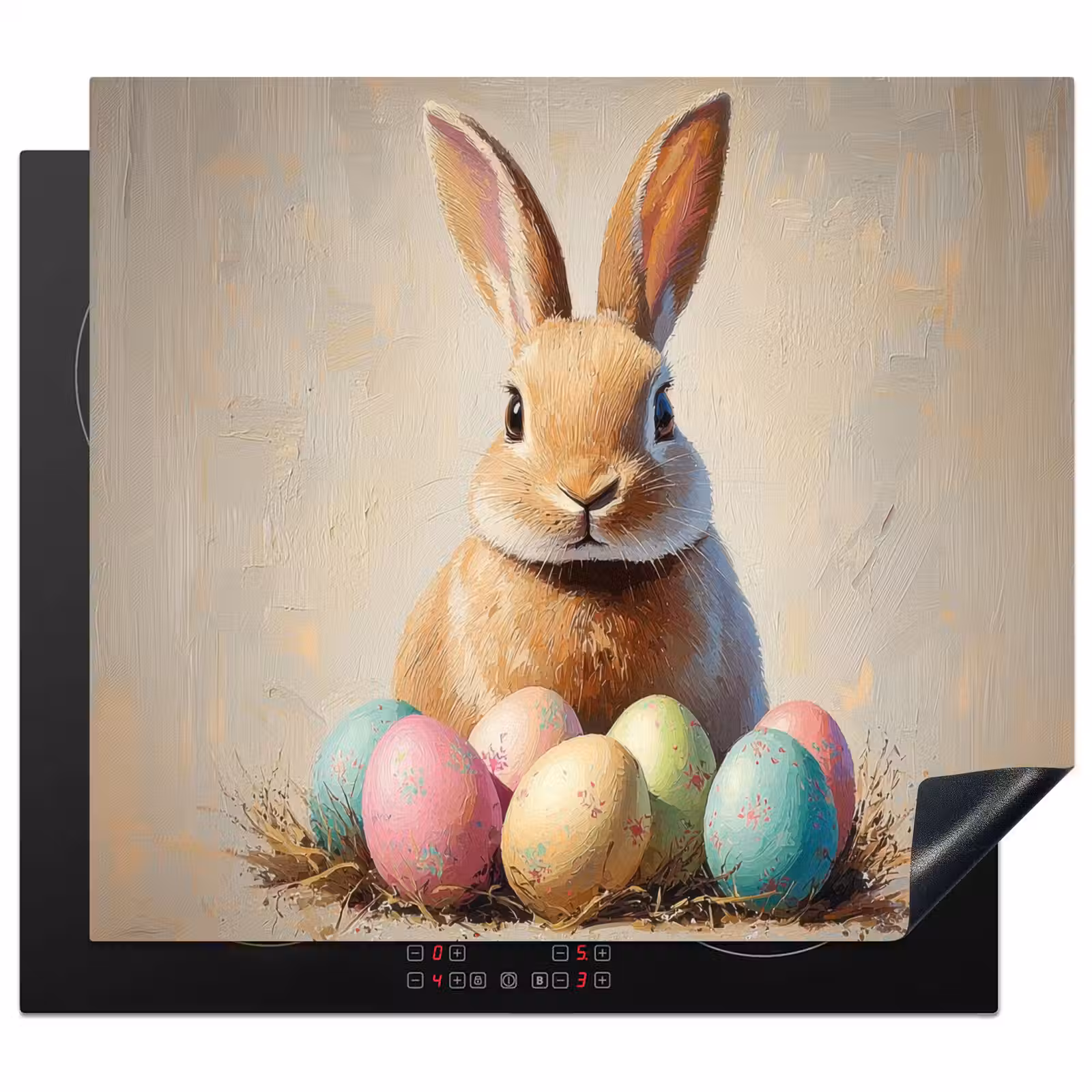 Induction hob cover - Easter Bunny - Pastel - Eggs — 1