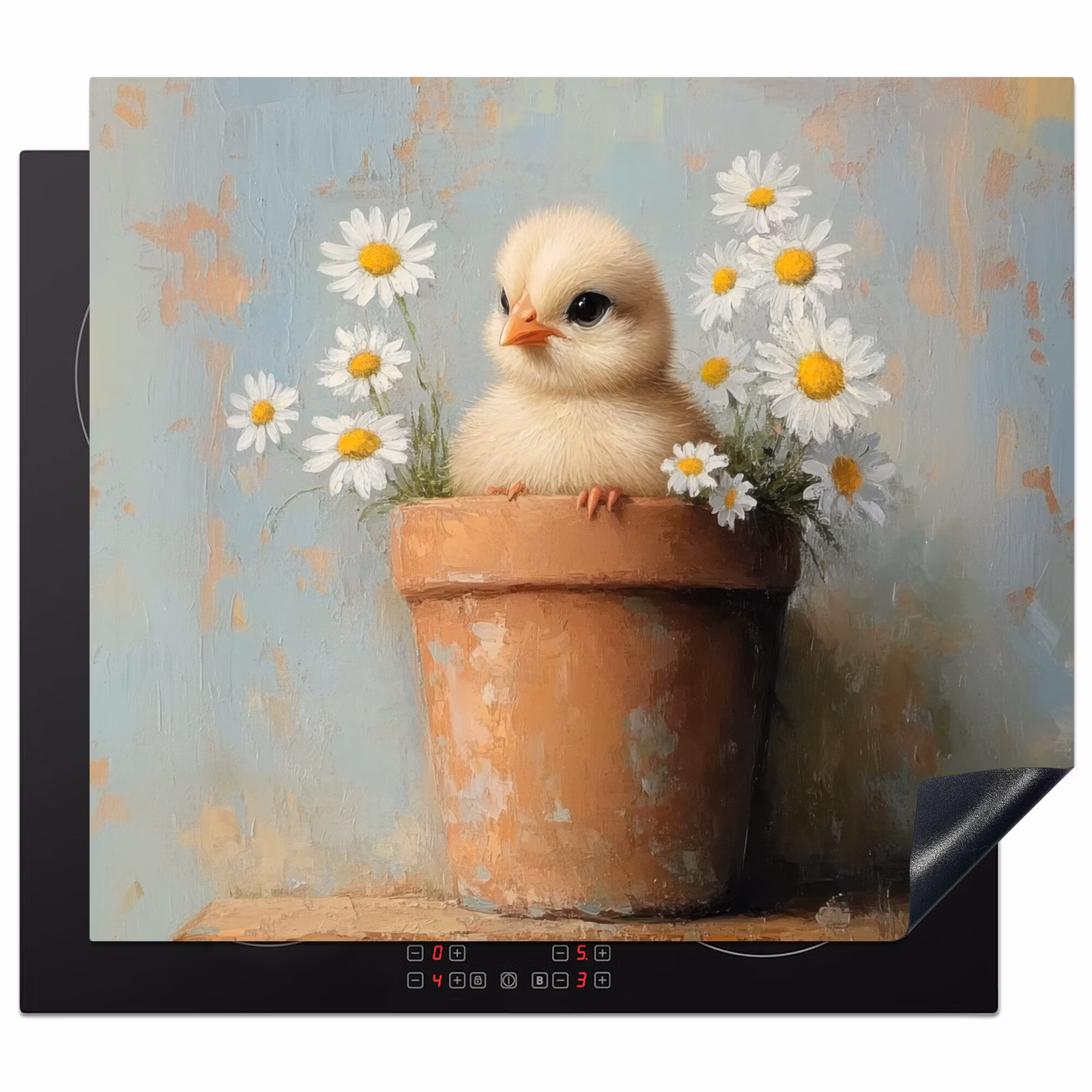 Induction hob cover - Flower pot - Chick - Flowers — 1
