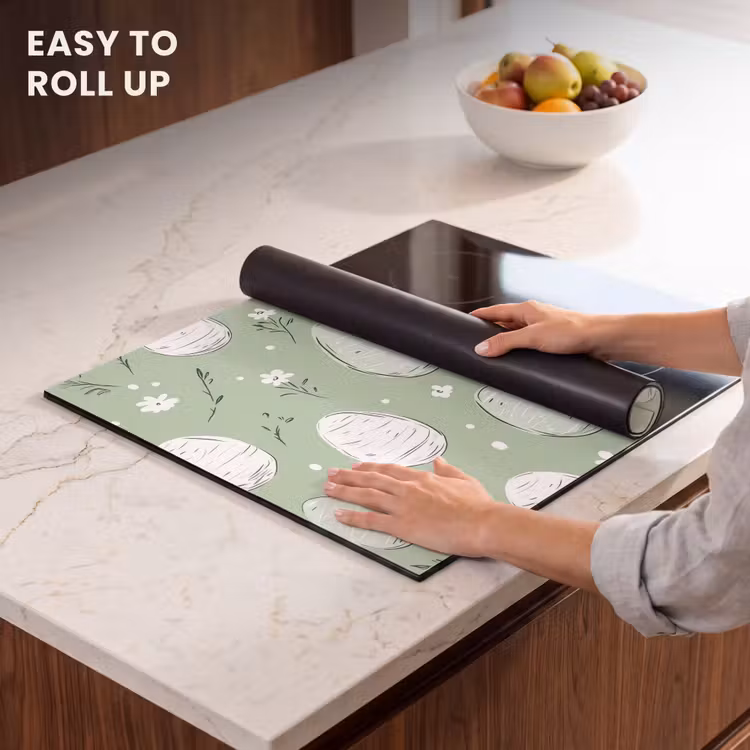 Induction hob cover - Green - Eggs - Pattern — 6