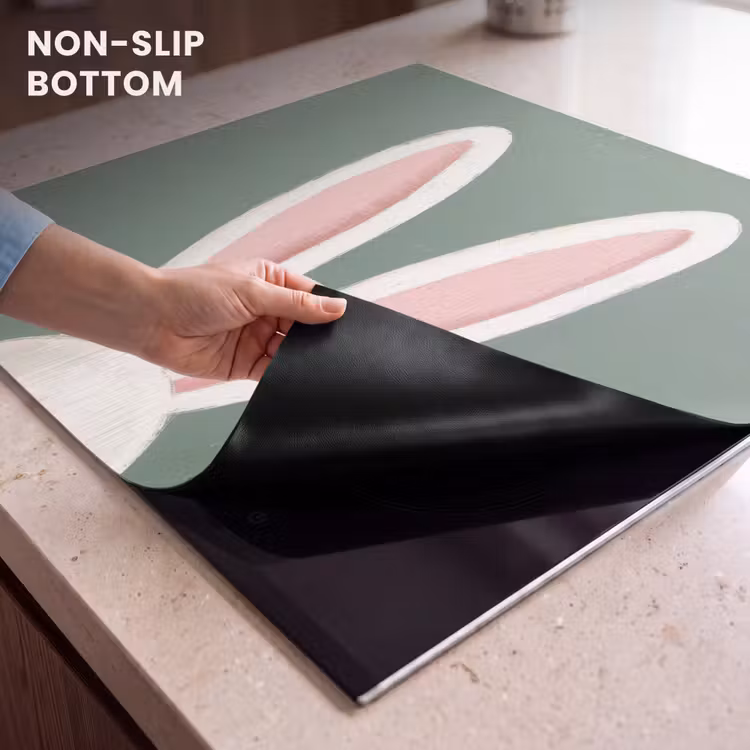 Induction hob cover - Hares - Ears - Pink — 5