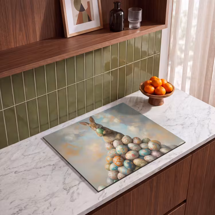 Induction hob cover - Rabbit - Eggs - Colorful — 4