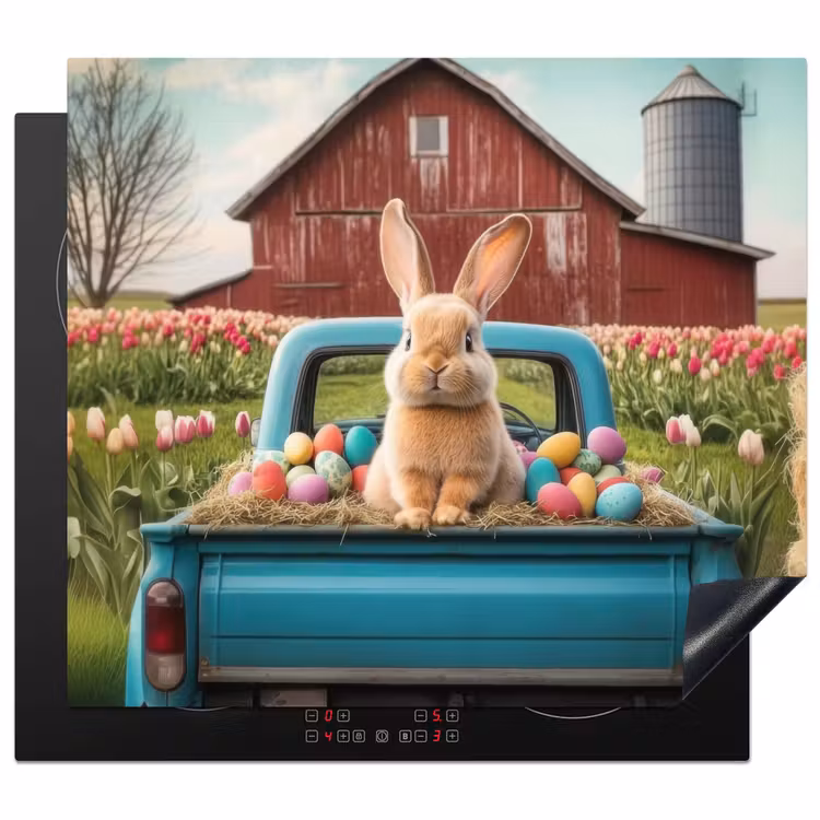 Induction hob cover - Rabbit - Farm - Eggs — 1