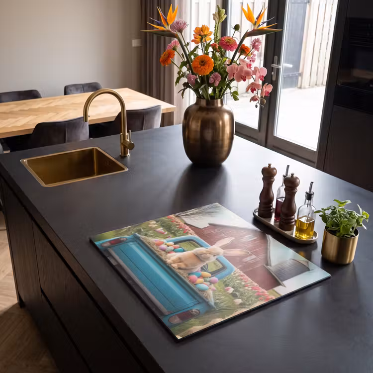 Induction hob cover - Rabbit - Farm - Eggs — 2