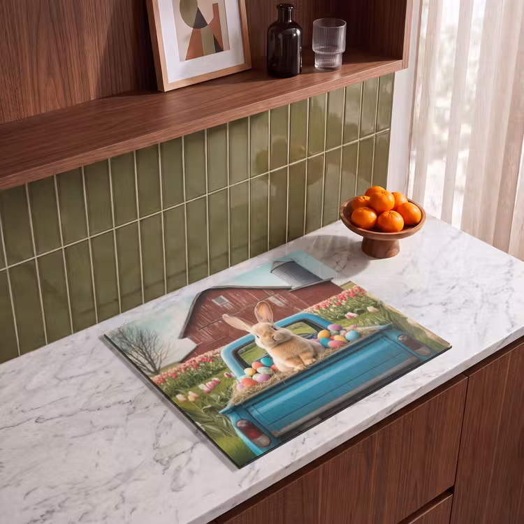 Induction hob cover - Rabbit - Farm - Eggs — 4