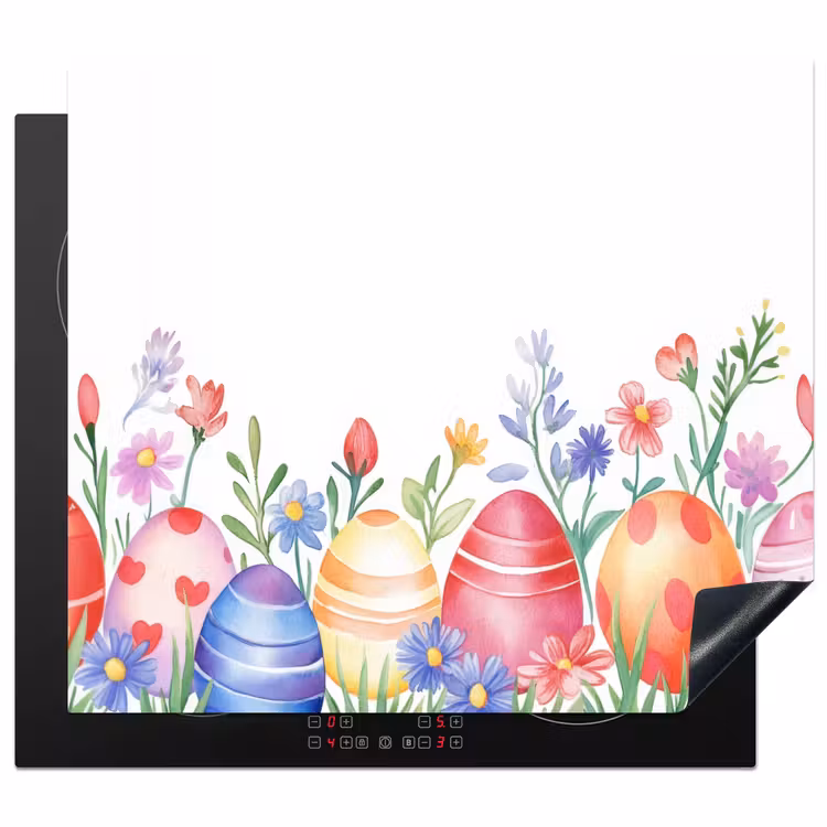 Induction hob cover - Flower garden - Colorful - Eggs — 1