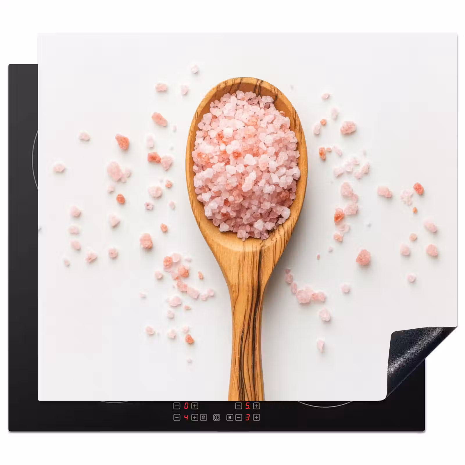 Induction hob protector - Spoon - Salt - Pink — 1