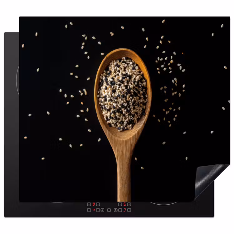 Induction hob protector - Sesame - Spoon - Black — 1