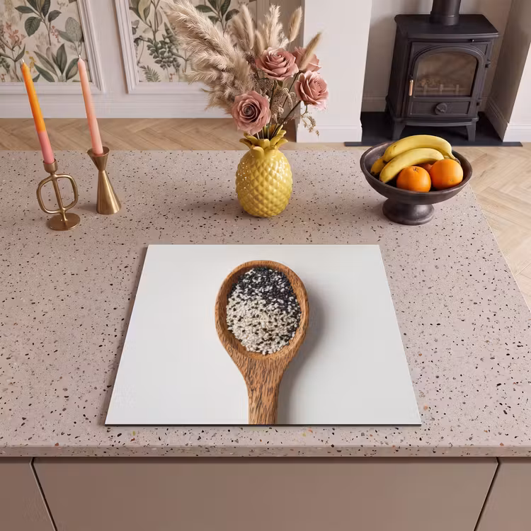 Induction hob protector - Spoon - Sesame - White — 3