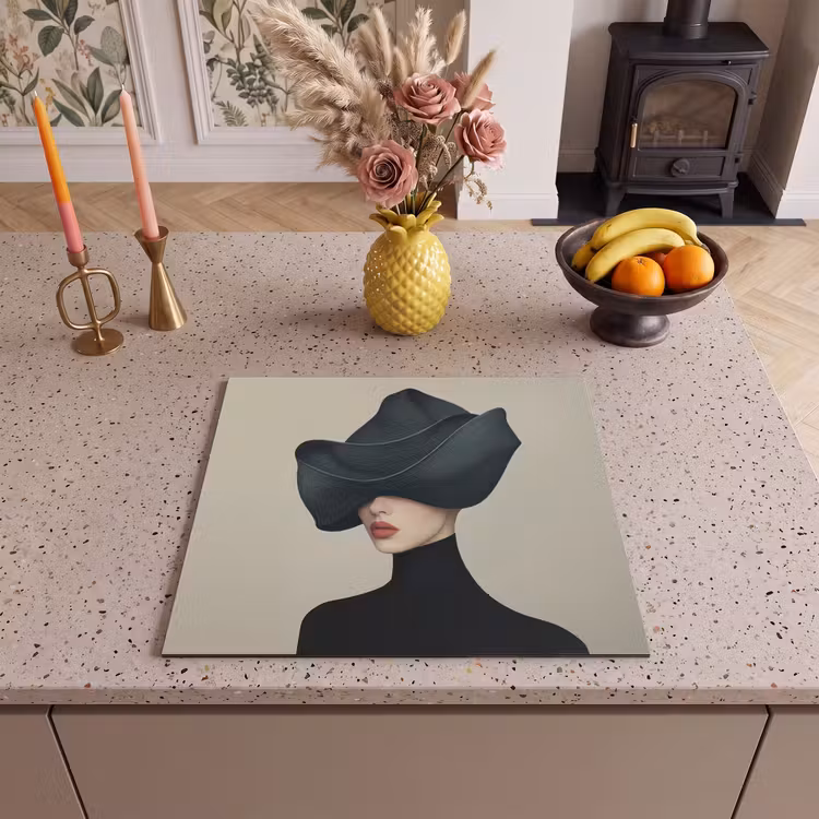 Induction hob protector - Woman - Green - Hat — 3