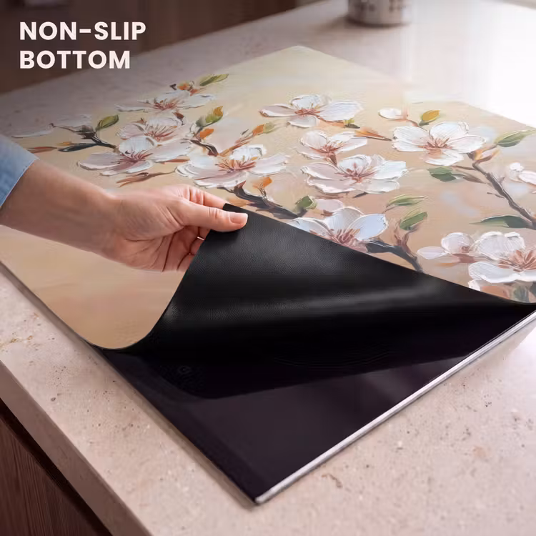 Induction hob protector - Blossom branches - Picturesque - Pink — 5
