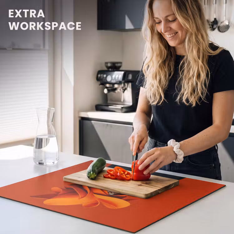 Induction hob protector - Orange - Hat - Woman — 7