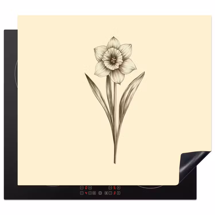 Induction hob protector - Black - Daffodil - Illustration — 1