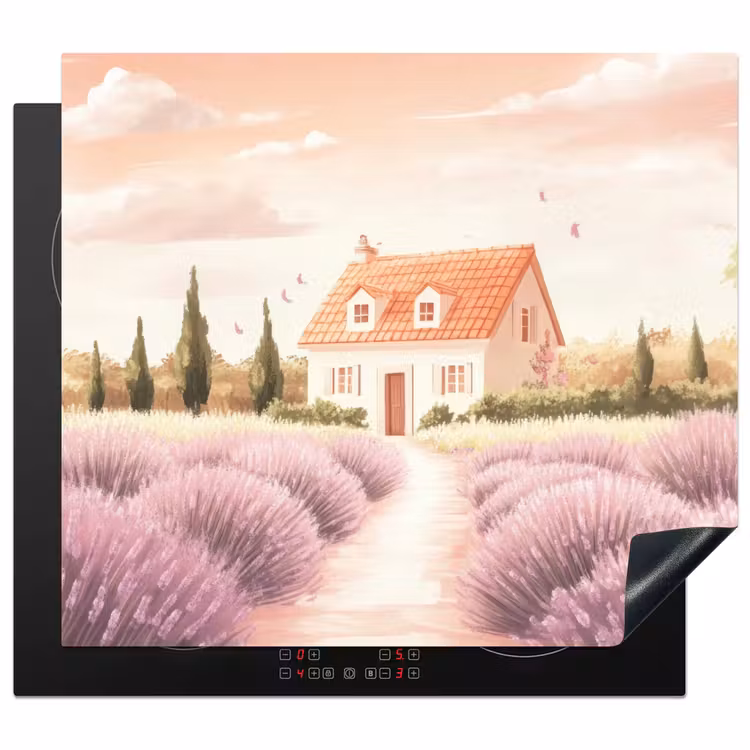 Induction hob protector - Lavender Field - House - Purple — 1
