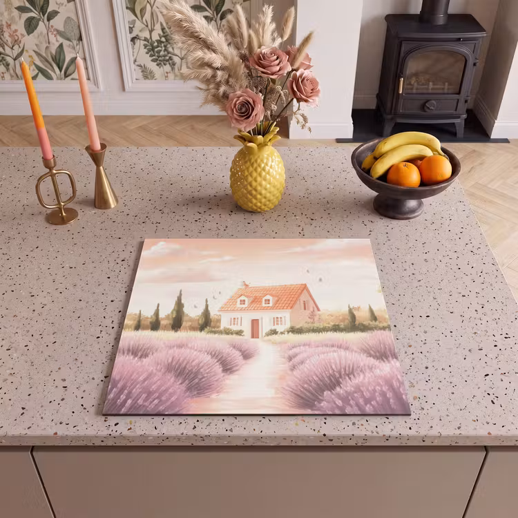 Induction hob protector - Lavender Field - House - Purple — 3