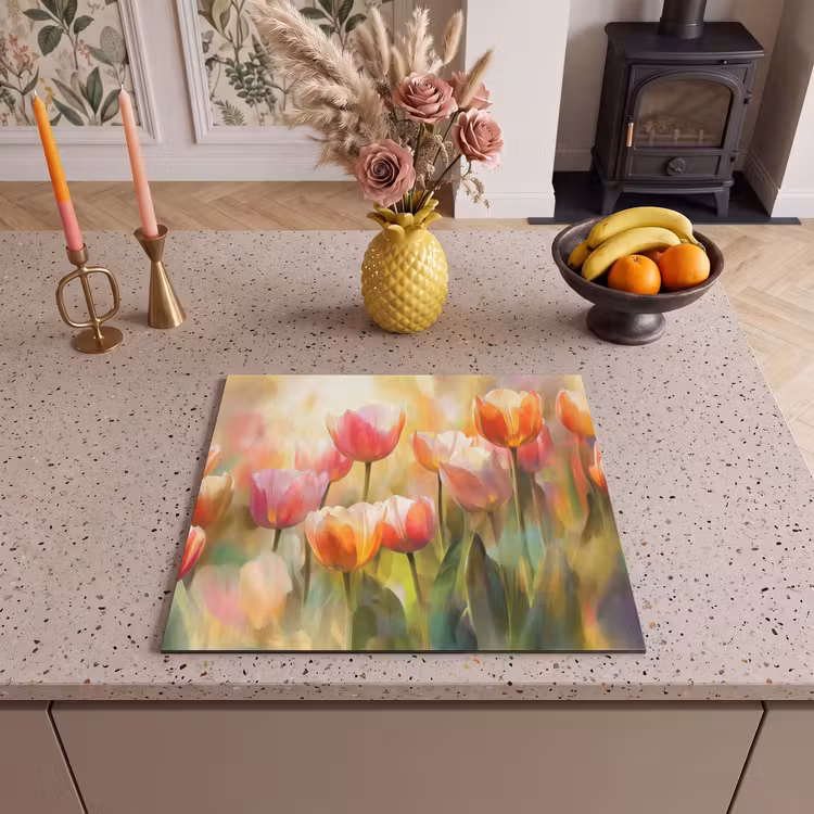 Induction hob protector - Tulips - Fairytale - Colorful — 3