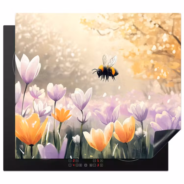Induction hob protector - Violets - bee - Sunlight — 1