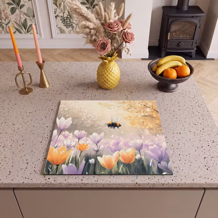 Induction hob protector - Violets - bee - Sunlight — 3