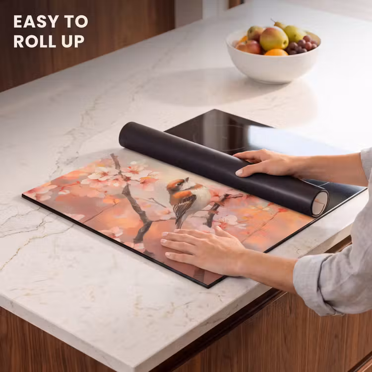 Induction hob protector - Birds - Romantic - Blossom Branch — 6
