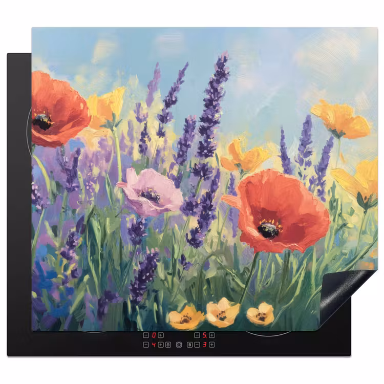 Induction hob protector - Meadow - Flowers - Colorful — 1