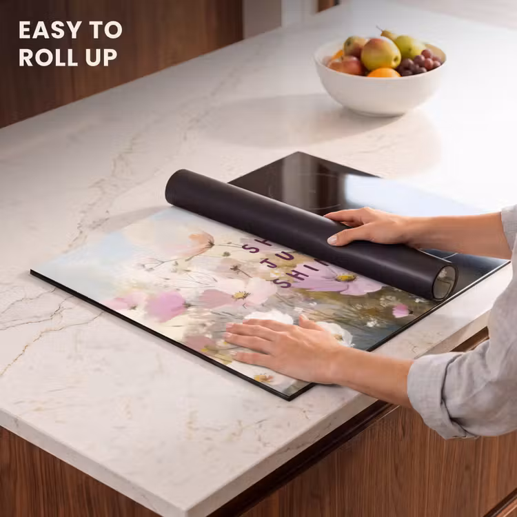 Induction hob protector - Quote - Flowers - Picturesque — 6