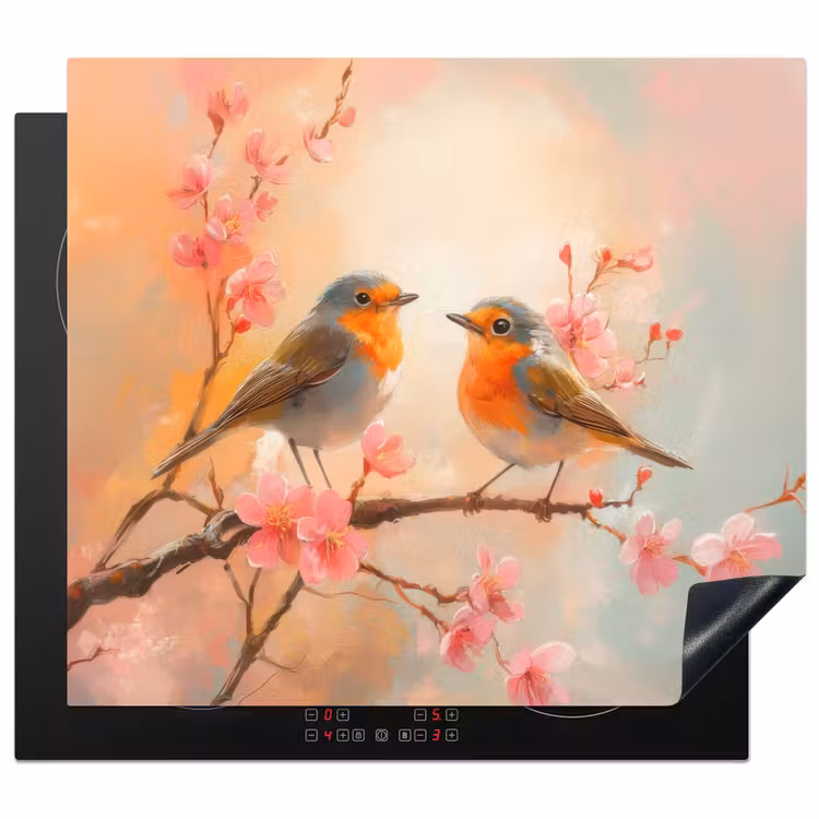 Induction hob protector - Robins - Ornamental - Blossom Branch — 1