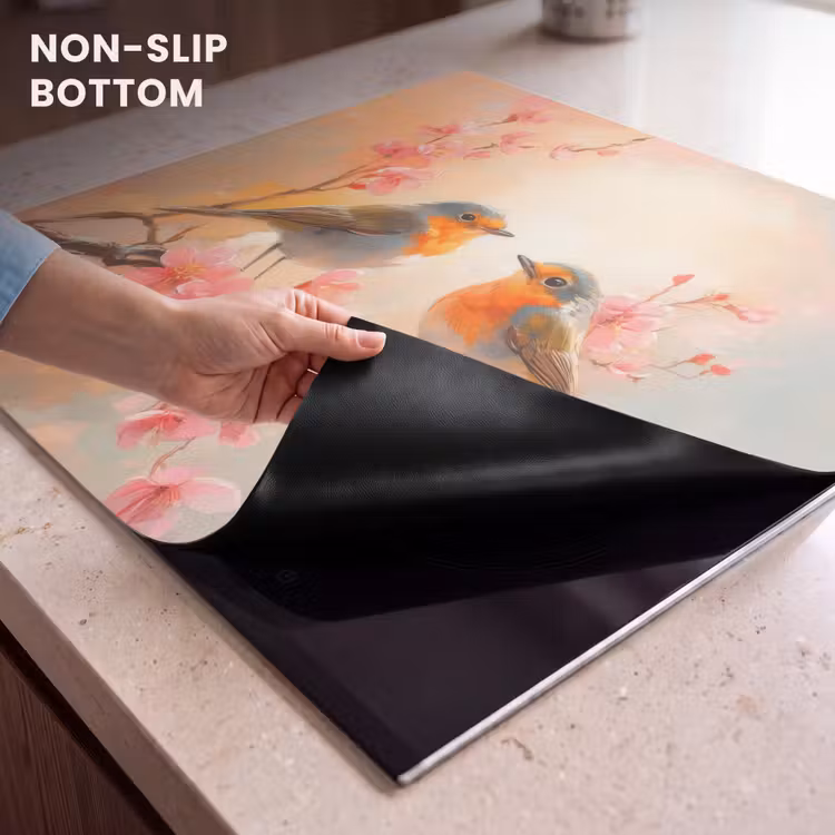Induction hob protector - Robins - Ornamental - Blossom Branch — 5