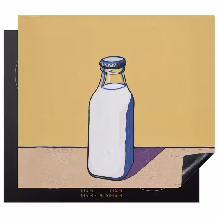 Induction hob protector - Glasses - Bottle - Illustration - Milk — 1