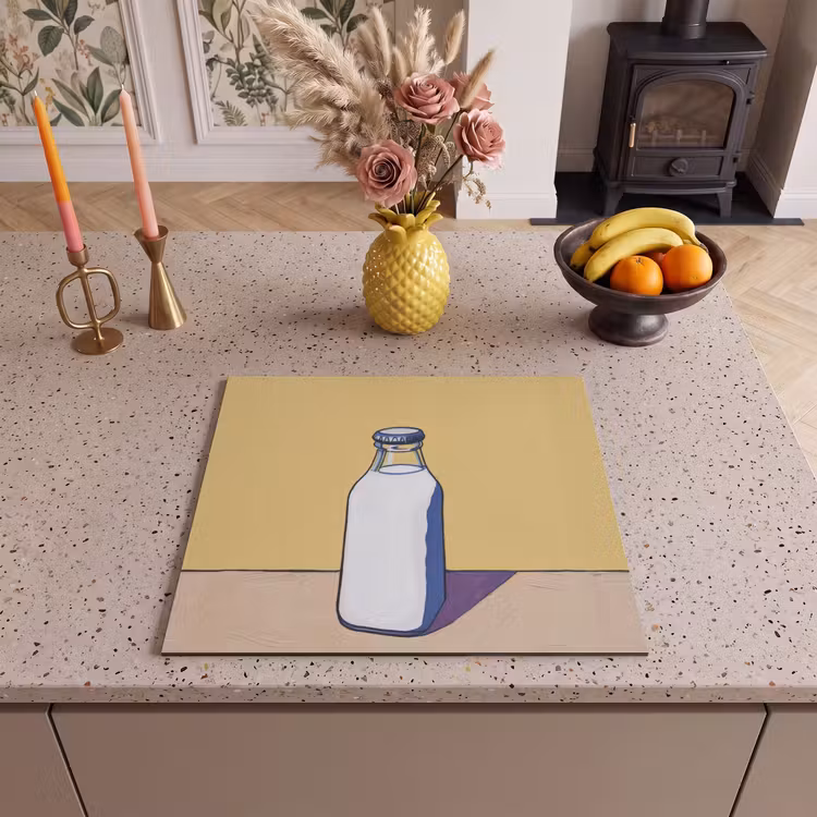 Induction hob protector - Glasses - Bottle - Illustration - Milk — 3