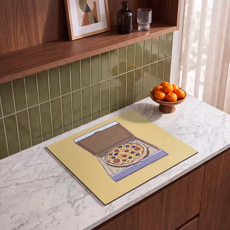 Induction hob protector - Pizza - Box - Salami - Illustration — 4