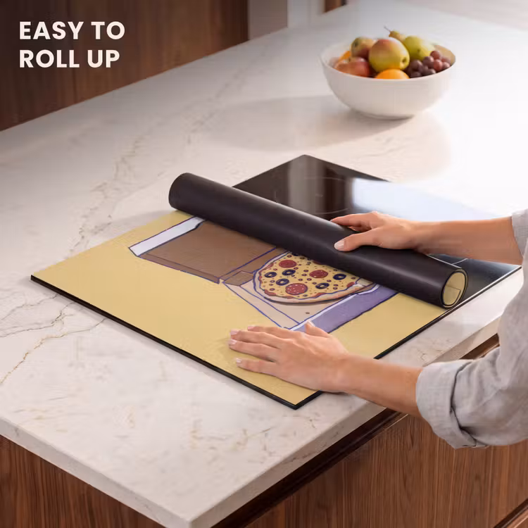 Induction hob protector - Pizza - Box - Salami - Illustration — 6