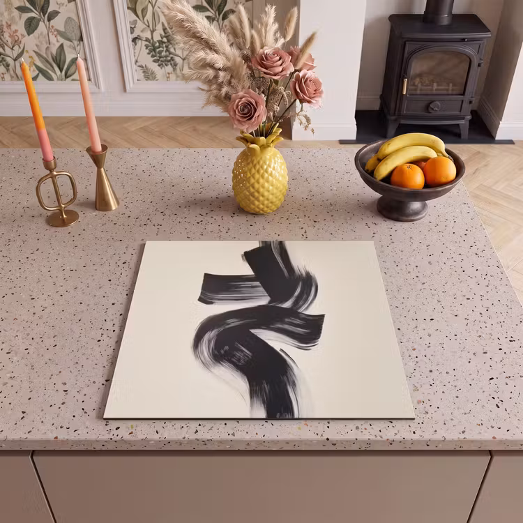 Induction hob protector - Stripes - Black - Abstract — 3