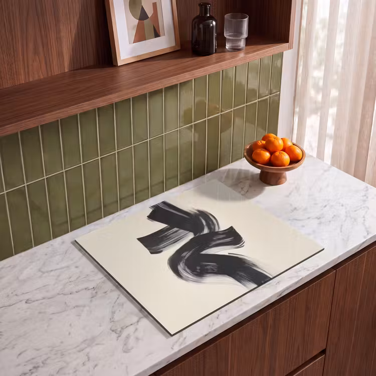 Induction hob protector - Stripes - Black - Abstract — 4