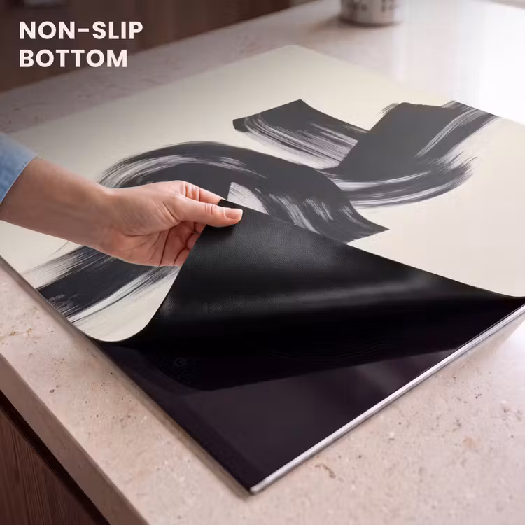 Induction hob protector - Stripes - Black - Abstract — 5