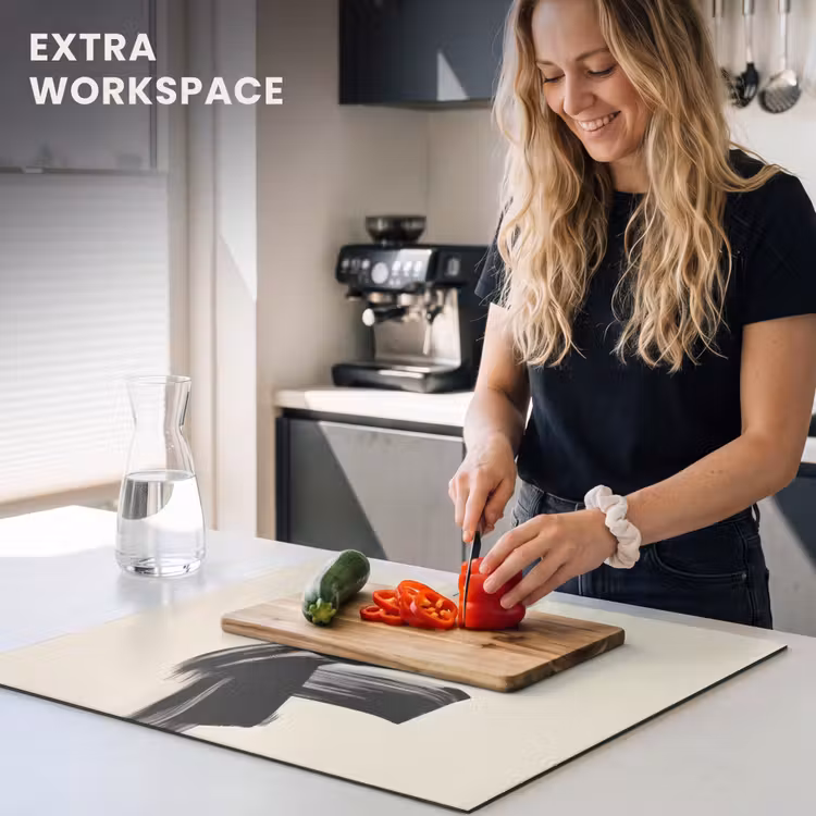 Induction hob protector - Stripes - Black - Abstract — 7