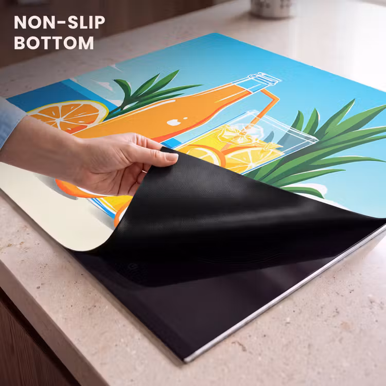 Induction hob protector - Oranges - Ice cubes - Sea - Illustration — 5