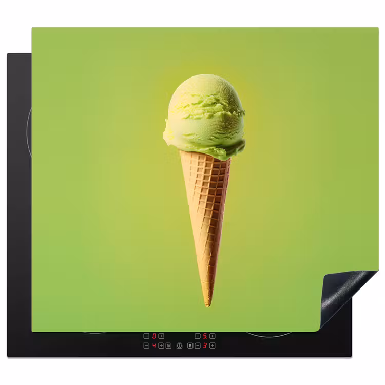 Induction hob protector - Horn - Scoop ice cream - Green — 1