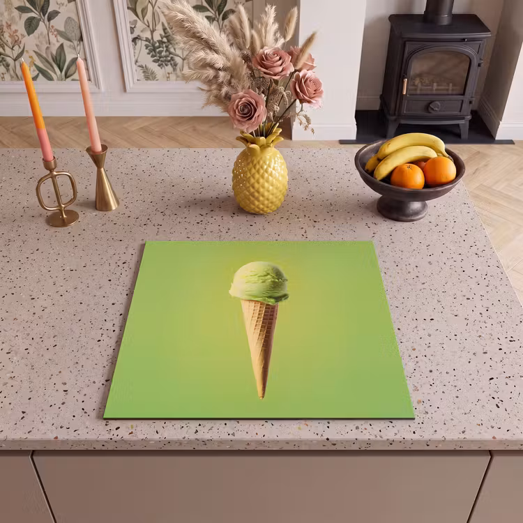 Induction hob protector - Horn - Scoop ice cream - Green — 3