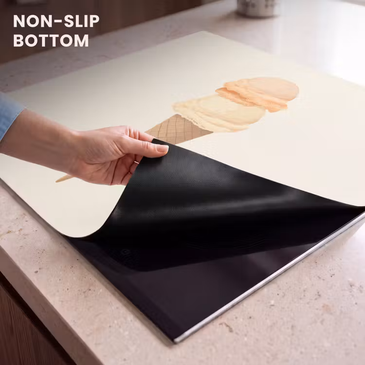 Induction hob protector - Minimalist - Scoop ice cream - Horn - Beige — 5