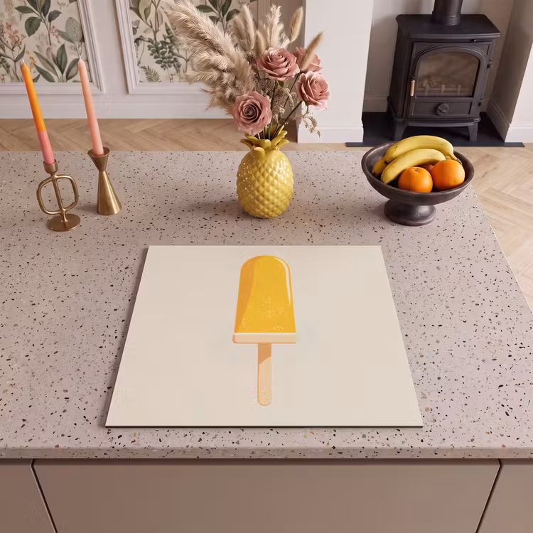 Induction hob protector - Orange - Stick - Water ice cream — 3