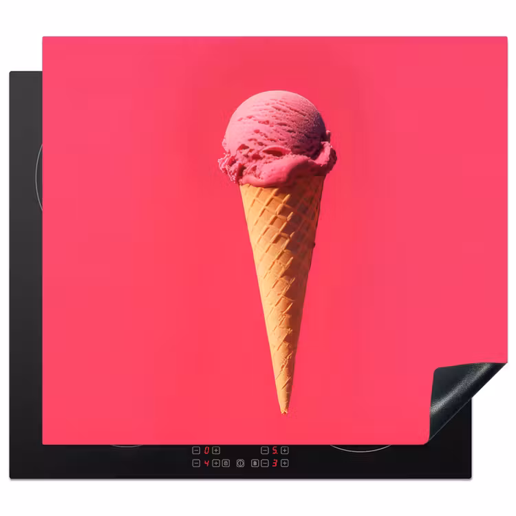 Induction hob protector - Scoop ice cream - Pink - Horn — 1