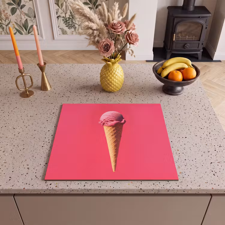 Induction hob protector - Scoop ice cream - Pink - Horn — 3