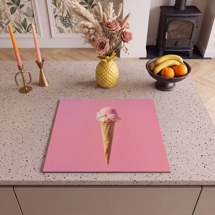 Induction hob protector - Horn - Scoop ice cream - Pink — 3